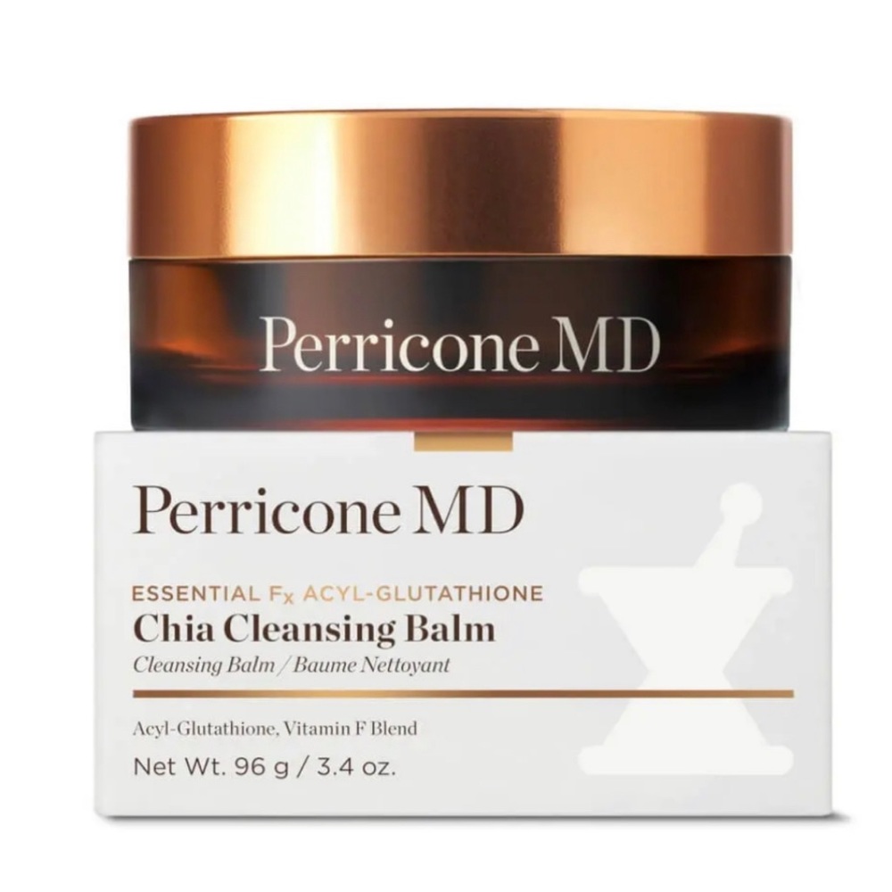 PERRICONE MD ESSENTIAL FX ACYL-GLUTATHIONE CHIA CLEANSING BALM, 3.4 OZ NIB